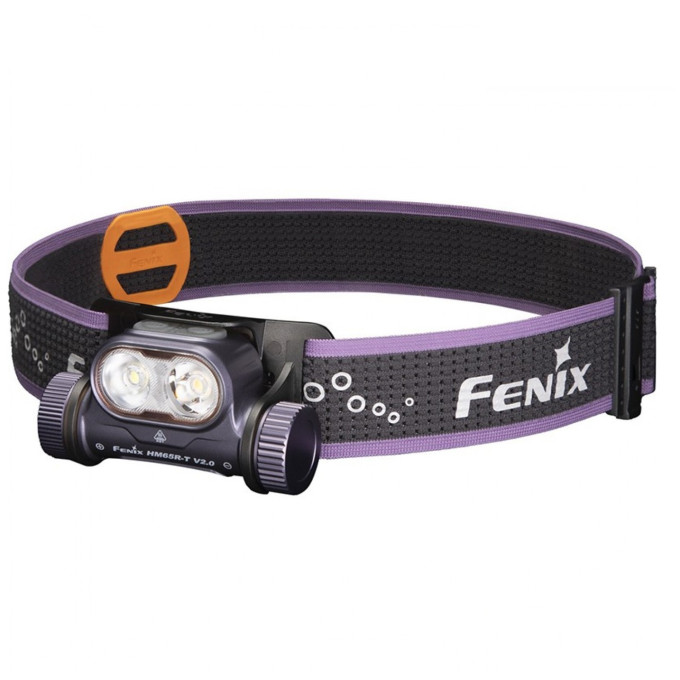 Налобный фонарь FENIX HM65R-T V2.0 фиолетовый HM65R-TV20pu